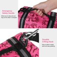 thumbnail image 3 of HAOCOO Dog Life Jacket Vest Saver Safety Swimsuit Preserver with Reflective Stripes/Adjustable Belt Dogs Pink Bone,L\u2026, 3 of 7