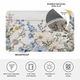 thumbnail image 4 of Blue Floral Spring Doormat Outdoor Entrance 20"x31.5", Summer Botanical Flower Vintage Absorb Moisture Dirt Door Mats, Non-Slip Rubber Backing Floor Mats Indoor, Low-Profile Front Door Rugs, 4 of 9