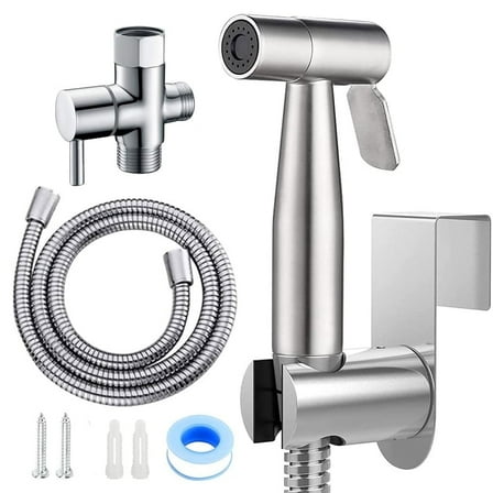HAVYXIR Handheld Bidet Sprayer for Toilet Adjustable Water Pressure Control for Feminine 7/8" Sprayer Kit