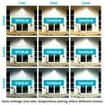 thumbnail image 6 of Luxrite Slim LED Wall Pack Light with Dusk to Dawn, 72W-120W Tunable, 16200LM, 3CCT 3000K-5000K, IP65, 120-277V 2 Pack, 6 of 7