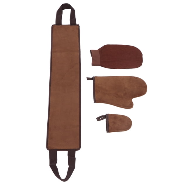 Tanning Glove, Exfoliating 4 Pcs Even Distribution Sunless Reversible Self Tanner Mitt For Gift Giving For Daily Use
