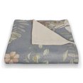 thumbnail image 3 of Creative Products Butterflies On Blue 50 x 60 Coral Fleece Blanket, 3 of 3