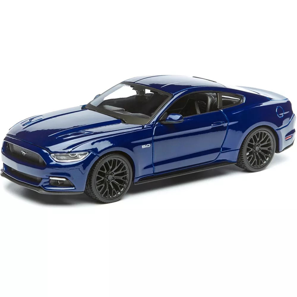 2015 Ford Mustang GT 5.0 Blue Metallic 1/24Beyond Comparable Diecast Car Model by Maisto