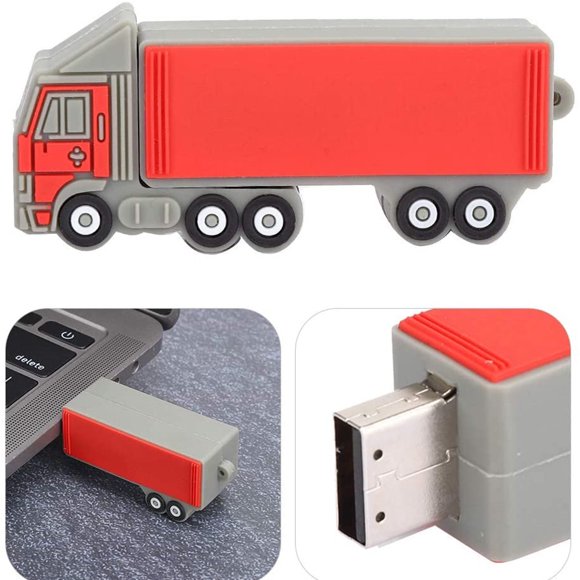 16/32GB Truck-shaped U Disk, USB3.0 U Disk, Mini Storage, Stylish and Unique U Disk