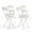 Beige, variant on Homy Casa Folding Vanity Chairs Set of 4, Faux Fur Makeup Chairs for Small Spaces, Beige