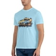thumbnail image 4 of ONETECH Vintage Racing Mens Graphic T Shirt 100% Cotton Round Neck Tee Sky Blue, 4 of 8