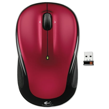 Logitech - M325 Wireless Optical Ambidextrous Mouse - Red