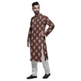thumbnail image 2 of Atasi Designer Kurta Pajama For Men Printed Angrakha Style Casual Summer Clothing, 2 of 5