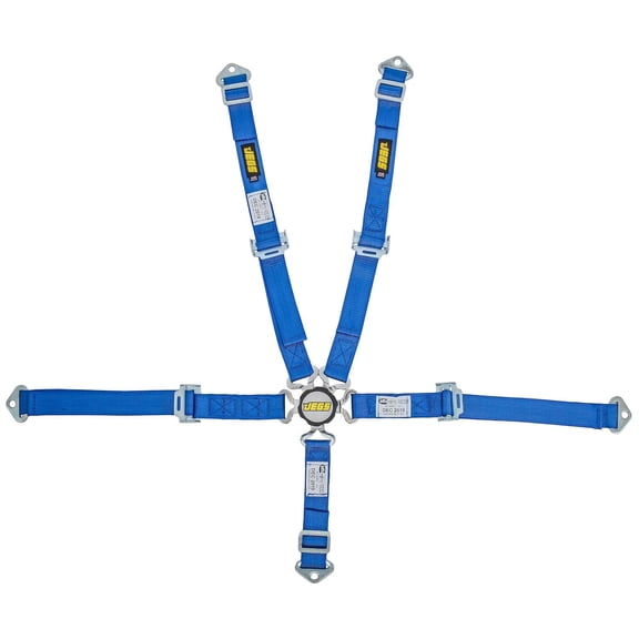 JEGS Ultra Series 5-Point Harness w/Cam Lock for Jr Dragster [Blue]