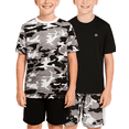 thumbnail image 2 of RBX Active Boys Short Sets Dryfit Short Sleeve Athletic Shirt and Gym Shorts 4 Piece Sets, 2 of 7