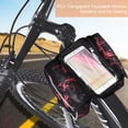 thumbnail image 3 of Bolsa para el tubo delantero de la bicicleta, impermeable y táctil, accesorio para teléfono móvil (rojo), 3 of 9