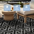 thumbnail image 3 of Alfombra exterior PASAMIC reversible impermeable 244x305 cm negra, 3 of 7