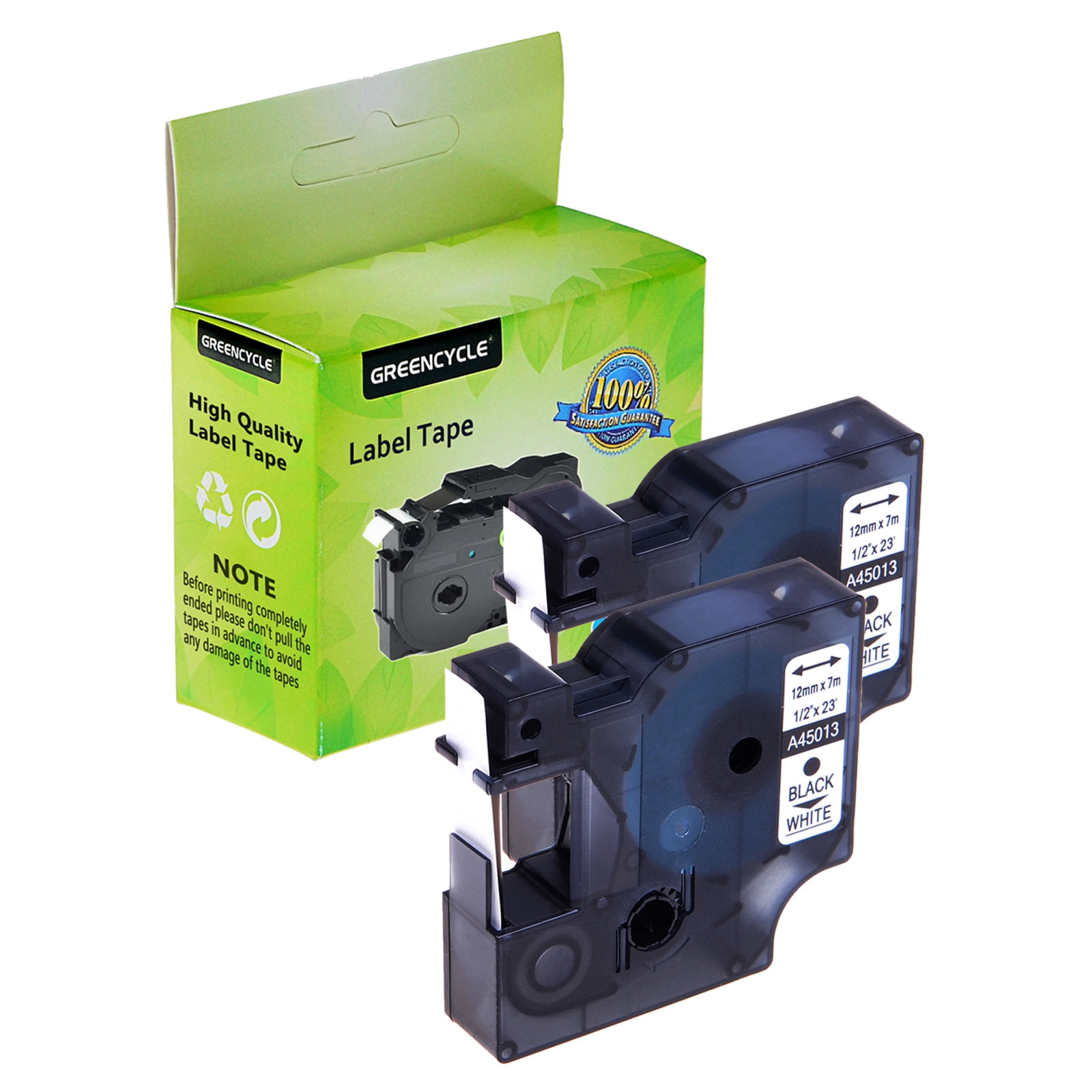 LabelManager Series S0720530 2 Pack of Compatible Label Tape for Dymo D1 45013