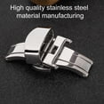 thumbnail image 3 of 3 Sizes Watch Clasp Buckle, Stainless Steel Watch Clasp Buckle Watchband Clasp Replacement Accessory Silver, 3 of 8