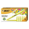 BIC Brite Liner Highlighter, Chisel Tip, Yellow, 1-Dozen