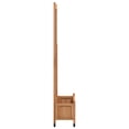 thumbnail image 5 of vidaXL Planter with Trellis and Wheels Brown Solid Wood Fir, 5 of 8
