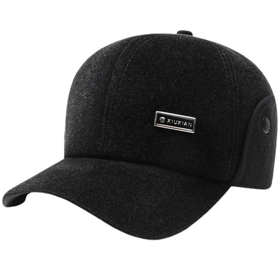 UFOUND Winter Men Baseball Cap Thickened Warm Cap Outdoor Old Hat