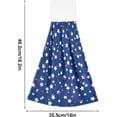 thumbnail image 3 of SKYSONIC Hanging Kitchen Towel 12 x 17 Inch Patriotic Stars Towel Set 2 Pieces of Dry Towels for Kitchen, Bathroom, Laundry Room Table, 3 of 7
