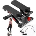 thumbnail image 4 of Naipo Mini Steppers for Exercise Workout Stepper Exercise Machine Stepperwith LCD Monitor with Resistance Bands Exercise Step Aerobic Stepper Stair Stepper Indoor, 4 of 9