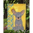 thumbnail image 3 of Summer Sunflowers Blue and Tan Chihuahua Flag Garden Size, 3 of 5