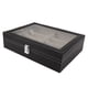 thumbnail image 2 of Estuche de exposición para gafas de cuero PU, caja de soporte para almacenamiento de gafas de sol multifuncional con múltiples compartimentos para guardarropa del hogar, 2 of 10