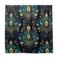 thumbnail image 2 of Yayeee Shower Curtain with Hooks 72"x72" Waterproof Fabric Bathroom Hanging Decor, Gold Peacock Pattern, 2 of 5