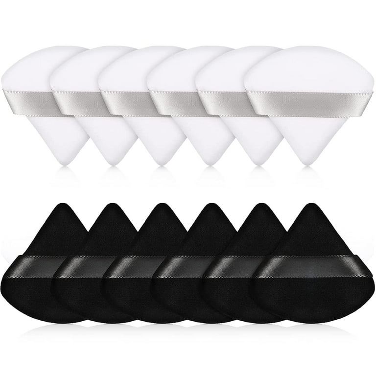 Reusable Powder Puff for Face Triangle Compact Makeup Puff Face Powder Sponge Liquid Foundation Foundation Applicators Sponges with Strap for Body