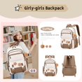 thumbnail image 2 of Cute Casual College School Bookbags, Large‑Capacity Lightweight Backpack, Travel Daypack for Teens, 2 of 6