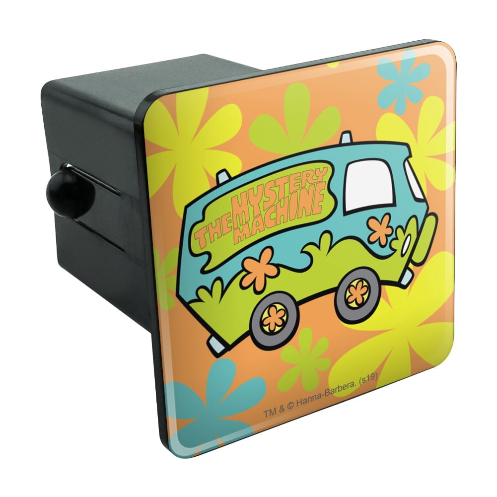 Scooby-Doo Hitch Cover For 1.25\" Receiver - Ruh Roh Design, UV-Resistant Resin Top, 3x3 Inch Graphic