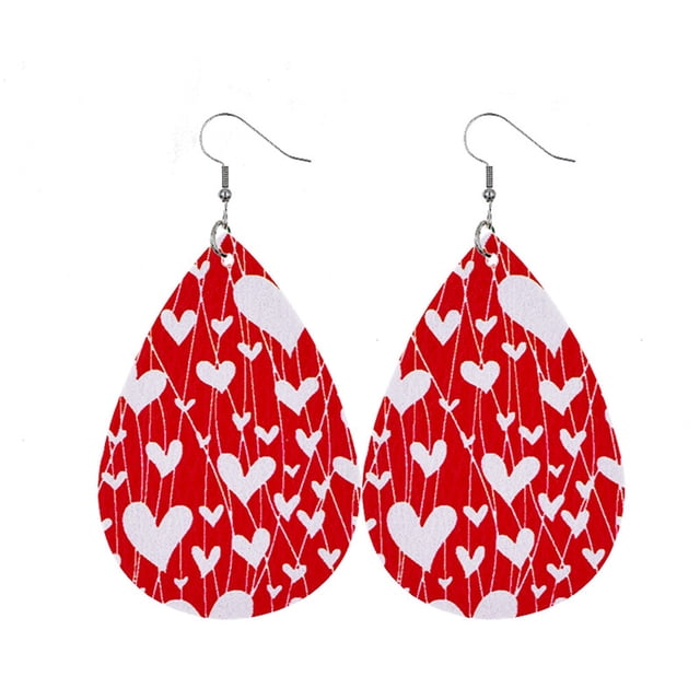 Pendientes de Cuero con purpurina Minnieouse en forma de gota de agua para mujer