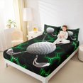 thumbnail image 4 of Homewish Golf Ball Pattern Bed Sheets,3D Geometric Honeycomb King Sheets,Green Hexagon Sheet Set For Teens,Ultra Soft Home Decor,4-Piece, 4 of 7