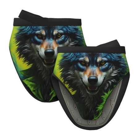 

Lukts Realistic Style Wolf Warrior for Silicone Oven Mitts Heat Resistant Silicone Potholders Mini Oven Mitts Oven Glove Kitchen Mittens Pinch Mitts Cooking Mitts