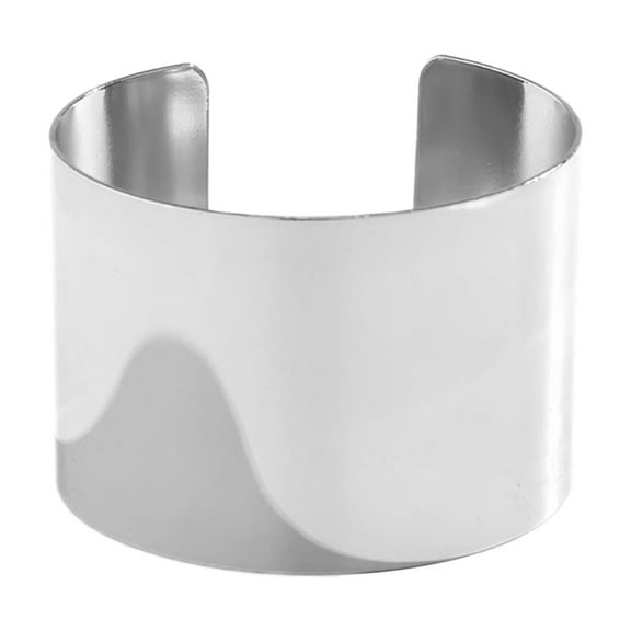 Lifetechs Women Bracelet Exaggerate Vintage Punk Boho Smooth Stainless Metal Adjustable Opening Cuff Bangle Wide Wrist Jewelry