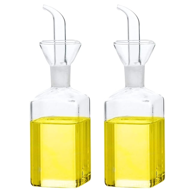 Dispensador de aceite de oliva y vinagre Kitchen Helper, elegante dispensador de vidrio de borosilicato que garantiza un diseño sin goteo para cocinar