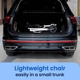 thumbnail image 6 of Portable Wheelchair Lightweight Folding - 18lb, Folding Transport Wheelchairs for Adults and Seniors Support 200lbs, Narrow Doorways Wheel Chair, 6 of 9