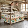 thumbnail image 4 of Welcome Cabinet Curtains 11" W x 13" L, Wildflowers Vintage Mason Jars Farmhouse Under-Desk Privacy Dust Proof Drape Dishwasher Curtain Sink Skirt for Kitchen Closet Bathroom Laundry, 4 of 9