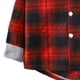 thumbnail image 4 of Gibobby Blusas Casual Camisa con capucha de invierno de manga larga para niños pequeños, abrigo, prendas de vestir para bebés, ropa a cuadros cálida(Rojo, 5-6 Años), 4 of 5