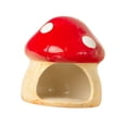 thumbnail image 3 of Maison en Céramique pour Hamster Cachette pour Hamster Bol d'Alimentation Robuste d'Intérieur en Forme de Champignon pour Écureuils Rats Furet Hamster Nain Maison pour Hamster S, 3 of 8