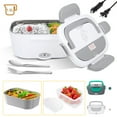 thumbnail image 2 of Welan Electric Lunch Box Food Heater 2-in-1 Portable Food Warmer Lunch Box for Car & Home with 1.5L Removable 304 Stainless Steel Container, Leak Proof, 2 of 10