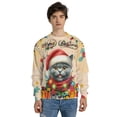 thumbnail image 4 of Merry Christmas Santa British Shorthair Scarf Twinkling Lights Xmas Holiday All Over Print 3D Sweatshirt Unisex Merch Cat Lover Kitten Owner Gifts - 00022, 4 of 6
