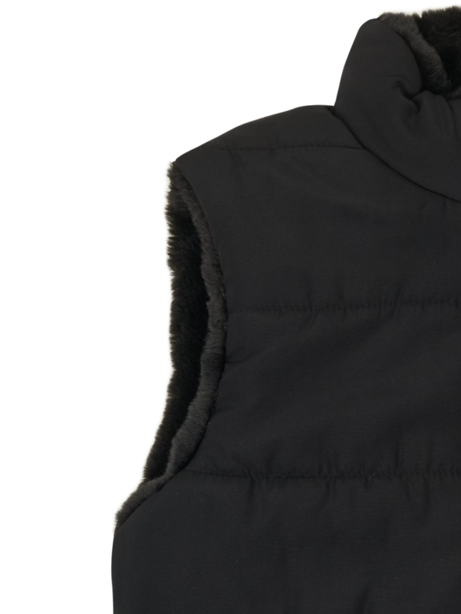 Wonder Nation Toddler Girl Reversible Faux Fur Vest, Sizes 12M-5T