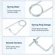 thumbnail image 2 of Uxcell 6-Pack Pin de Seguridad en Forma de Broche, Pines de Acero de Resorte M4x63mm, Sujetadores de Broche de Bloqueo Rápido, Clips Retenedores Pesados, 2 of 7