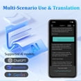 thumbnail image 2 of KWENRUN AI Smart Translation Glasses for Man/Women with 164-Language Translation Photochromic Lenses Magnetic Charging AI Voice Assistant, 2 of 8