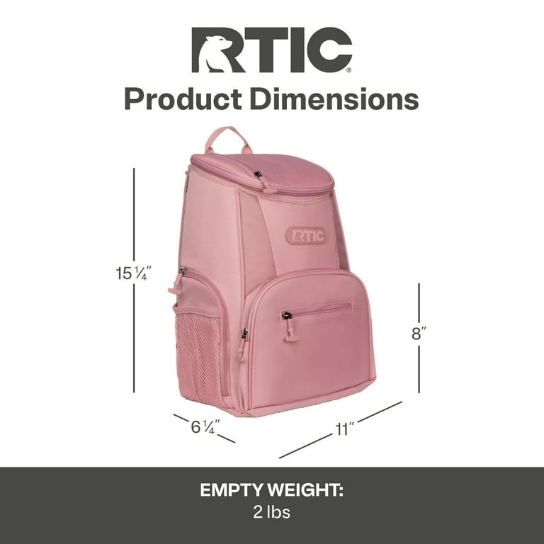 RTIC 15 Can Lightweight Backpack Insulated Cooler, Dusty Rose