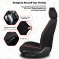 thumbnail image 6 of 2002 for Toyota Camry Car Seat Protectors PU Leather Interior Protection Custom Fit Driving Comfort Full Seat Access, 6 of 10
