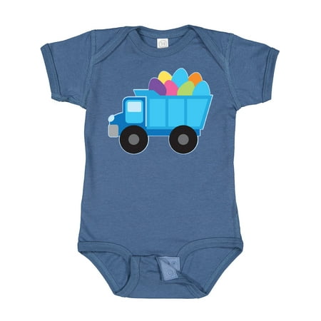 

Inktastic Easter Egg Truck Boys Gift Baby Boy Bodysuit