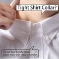 thumbnail image 2 of CUITING Rallonge de Bouton en Tissu 18 Pcs Rallonge de Bouton de Cou pour Chemise Habillée Homme Confortable Col à Nouer Extension de Col de Chemise Noir, 2 of 7