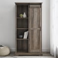 thumbnail image 4 of Meuble de Rangement Haut Porte Coulissante Rainurée Moderne en Gris, 4 of 7
