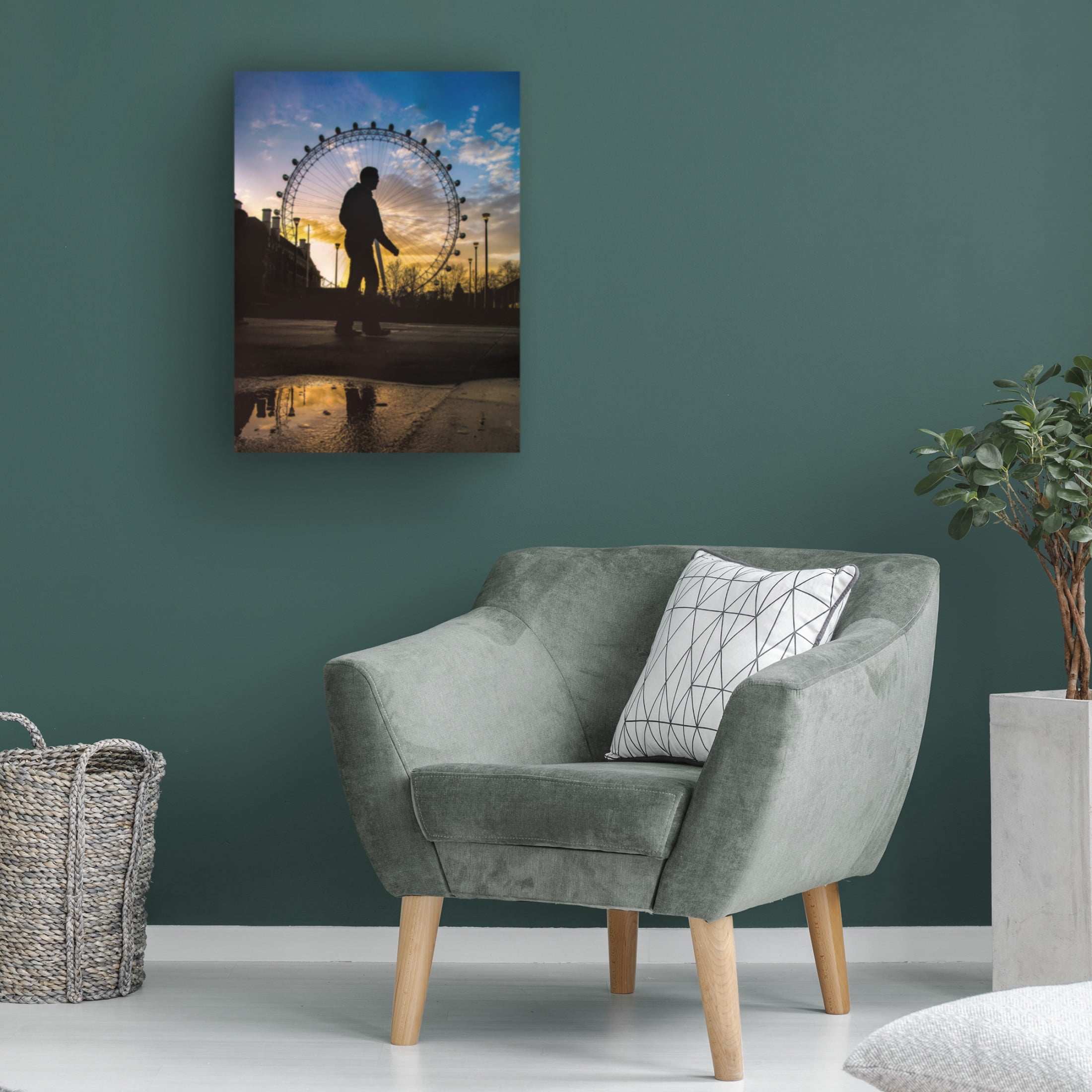 Trademark Fine Art KHOSHRO CreativeArtSolution  London Eye Canvas Wall Art