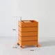 thumbnail image 1 of Organizador de carrito, gabinete de almacenamiento para dormitorio multiusos, cajones de mesita de noche de plástico, tocador, gabinete de sala de estar, 1 of 4